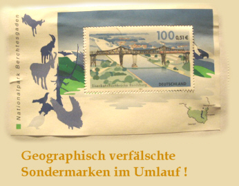 Falsifikat-Briefmarke